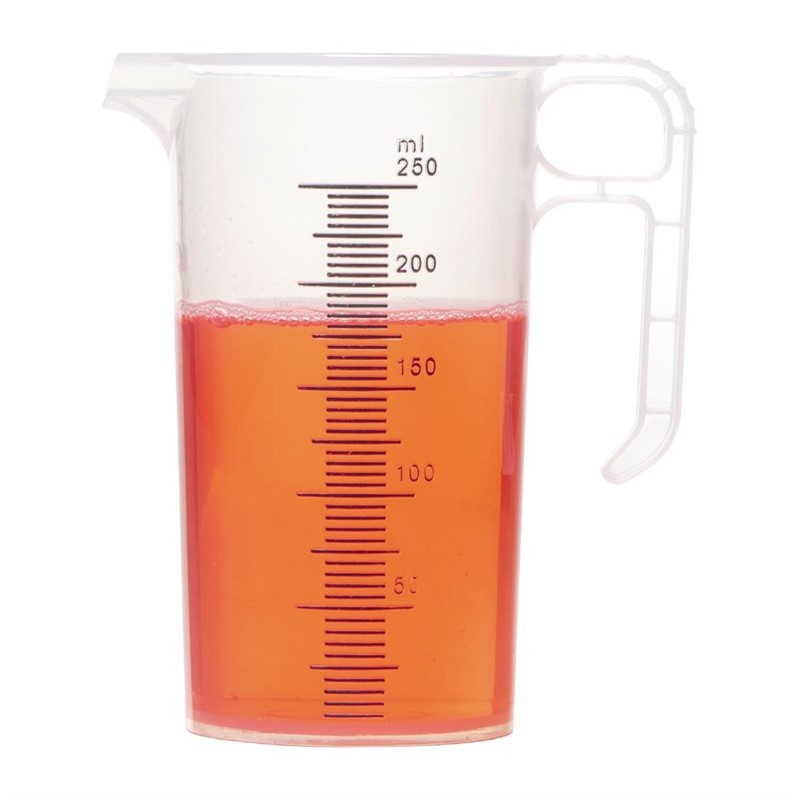 Pichet mesureur en polypropyl&egrave;ne 250ml