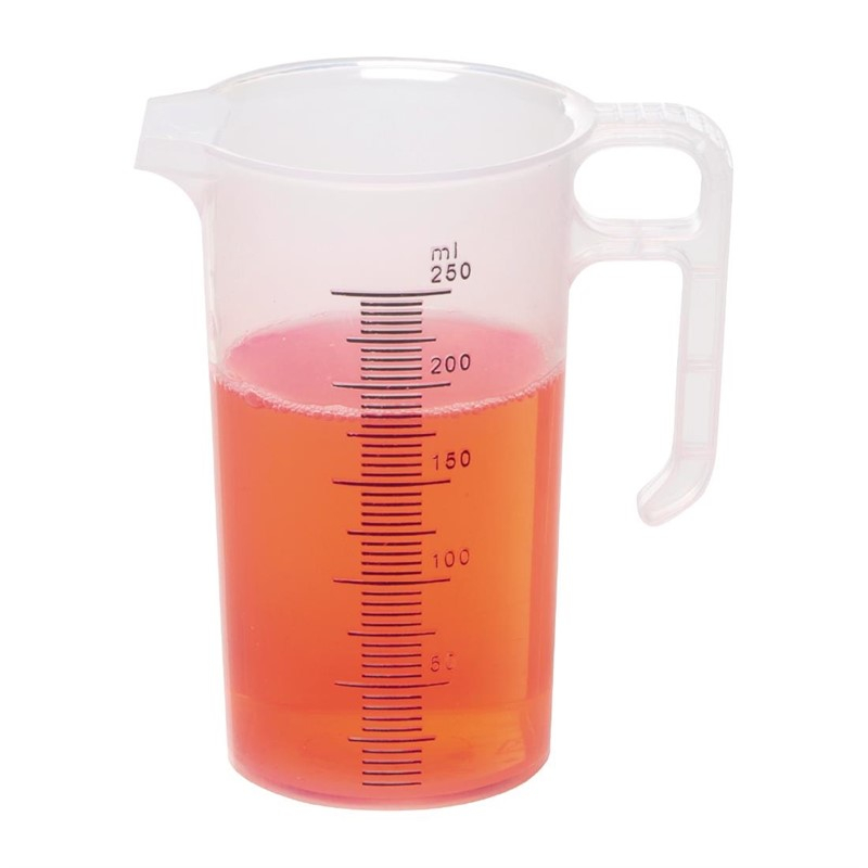 Pichet mesureur en polypropyl&egrave;ne 250ml