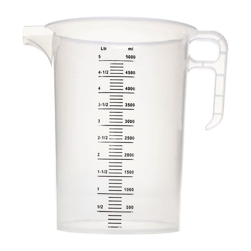 Pichet mesureur en polypropyl&egrave;ne 5L