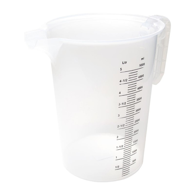 Pichet mesureur en polypropyl&egrave;ne 5L