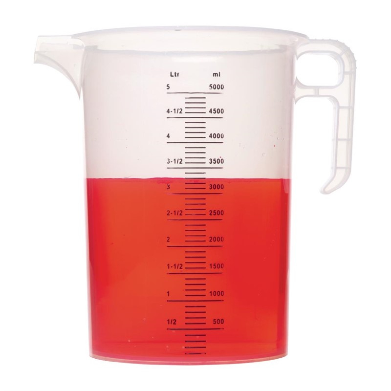 Pichet mesureur en polypropyl&egrave;ne 5L