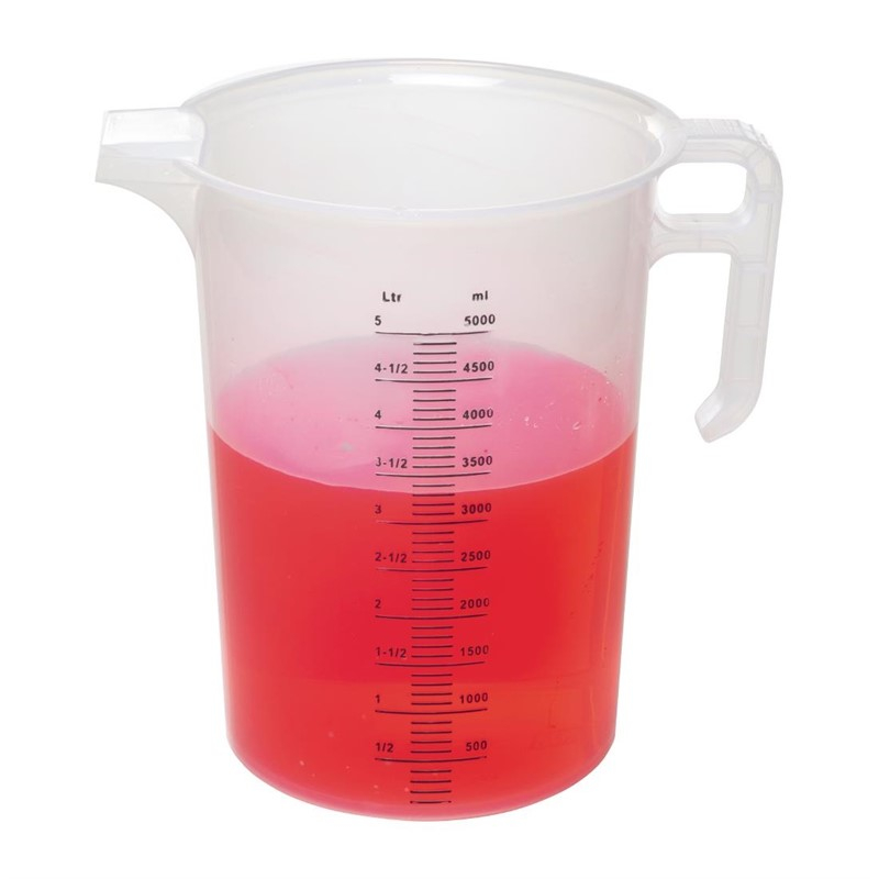 Pichet mesureur en polypropyl&egrave;ne 5L