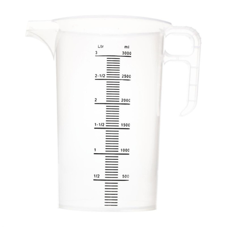 Pichet mesureur en polypropyl&egrave;ne 3L