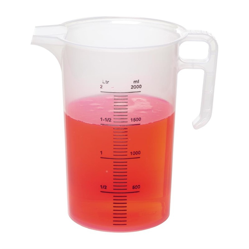Pichet mesureur en polypropyl&egrave;ne 2L