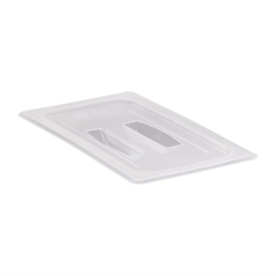 Couvercle translucide en polypropyl&egrave;ne avec poign&eacute;e pour bac GN 1/3  Cambro 