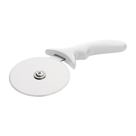 Roulette &agrave; pizza Hygiplas blanche 102 mm