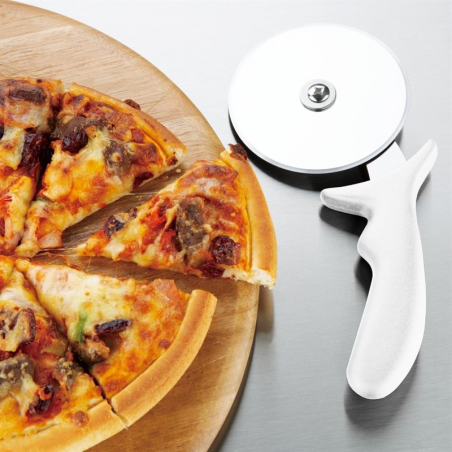 Roulette &agrave; pizza Hygiplas blanche 102 mm