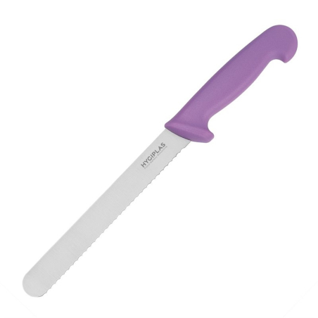 Couteau &agrave; pain Hygiplas violet 20cm
