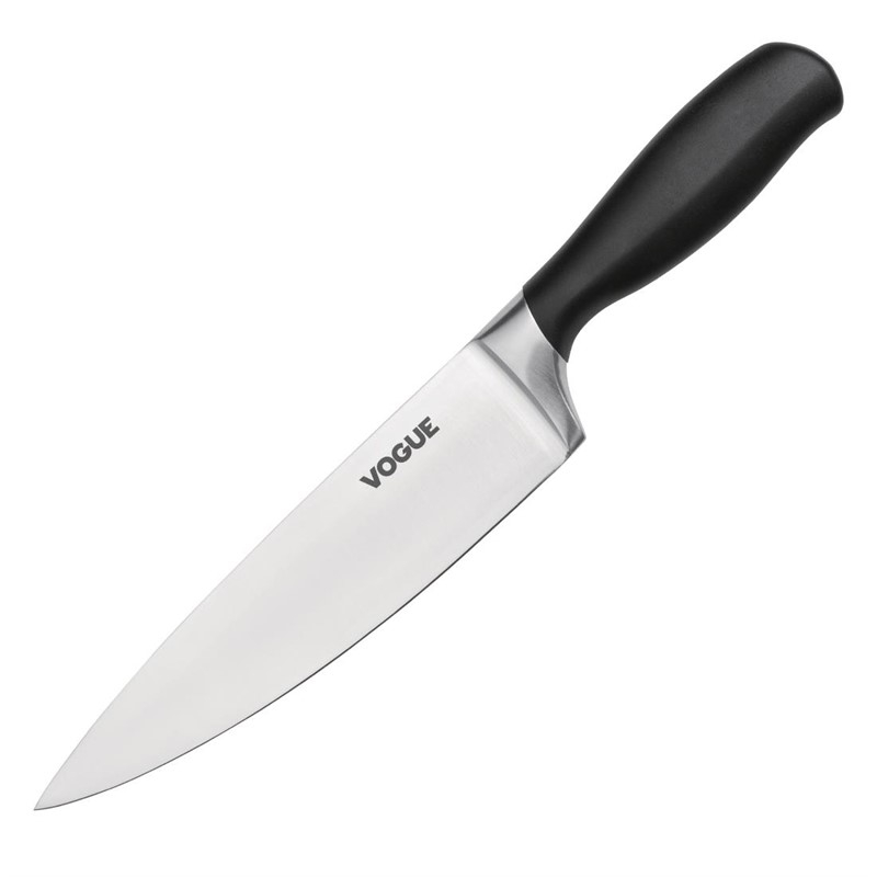 Ensemble de 5 couteaux Soft-Grip Vogue Prep Like A Pro avec bloc couteaux et planche &agrave; d&eacute;couper