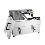 Friteuse induction double Buffalo 2&nbsp;x&nbsp;3&nbsp;kW
