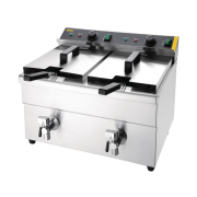 Friteuse induction double Buffalo 2&nbsp;x&nbsp;3&nbsp;kW