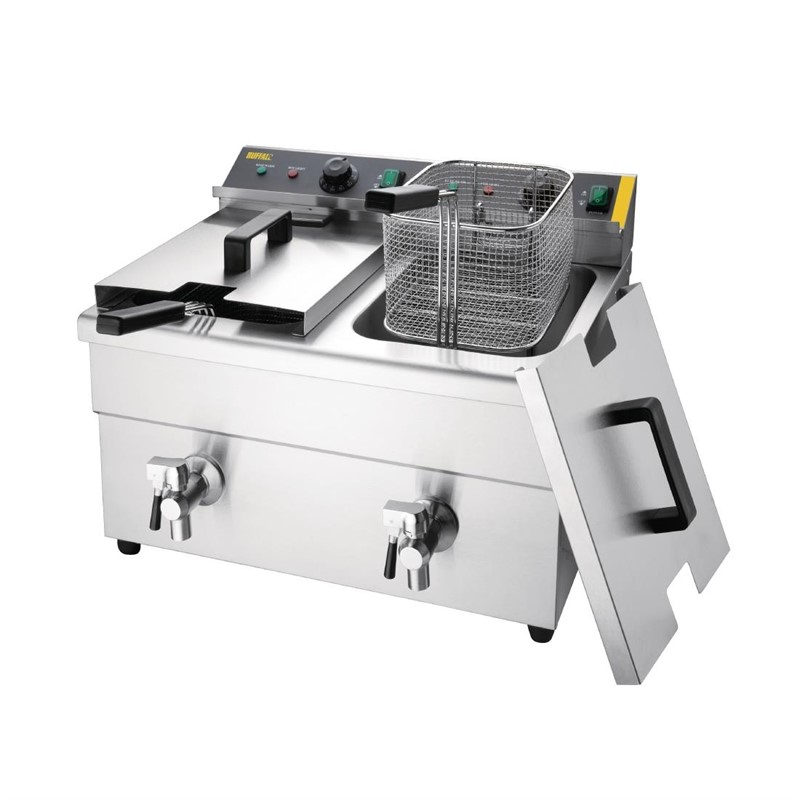 Friteuse induction double Buffalo 2&nbsp;x&nbsp;3&nbsp;kW
