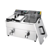 Friteuse induction double Buffalo 2&nbsp;x&nbsp;3&nbsp;kW