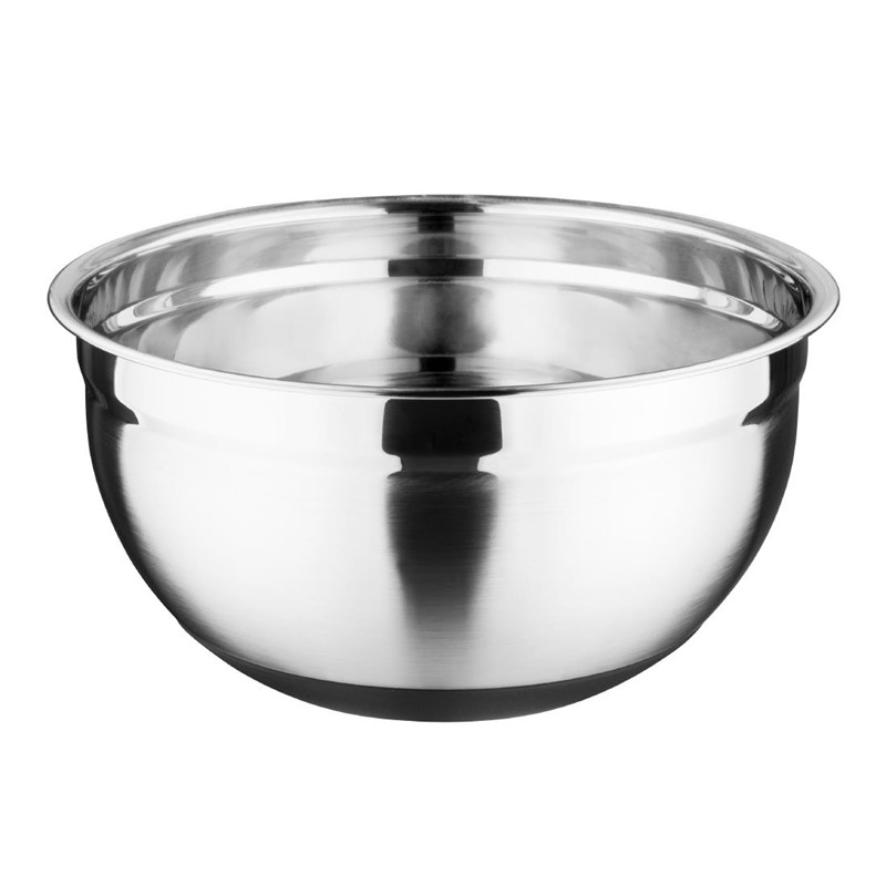 Bassine acier inoxydable fond silicone Vogue 8L