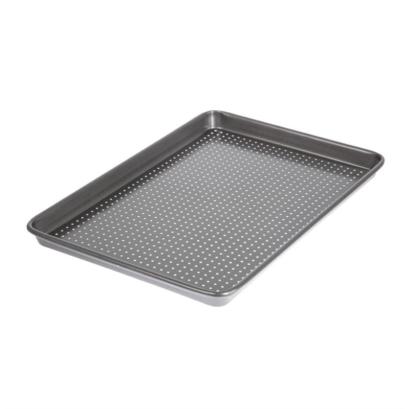 Plaque de cuisson perfor&eacute;e antiadh&eacute;sive MasterClass Crusty Bake