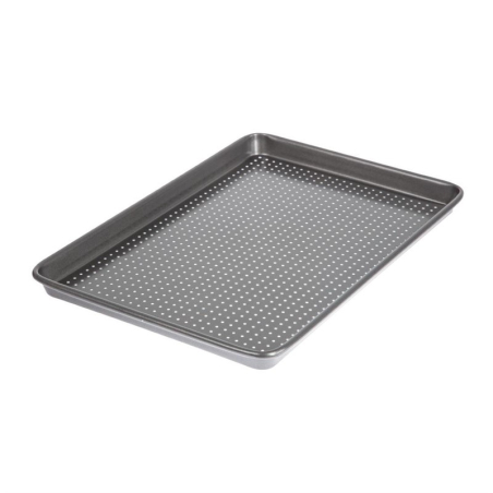 Plaque de cuisson perfor&eacute;e antiadh&eacute;sive MasterClass Crusty Bake