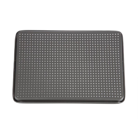 Plaque de cuisson perfor&eacute;e antiadh&eacute;sive MasterClass Crusty Bake