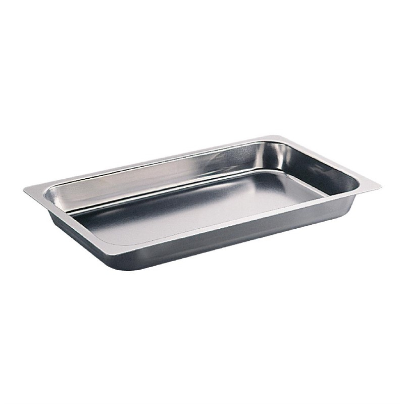 Plat &agrave; r&ocirc;tir inox GN1/1 profondeur 20mm Matfer Bourgeat