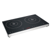 Double plaque de cuisson induction &agrave; commande tactile Caterlite 3&nbsp;kW