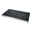 Double plaque de cuisson induction &agrave; commande tactile Caterlite 3&nbsp;kW