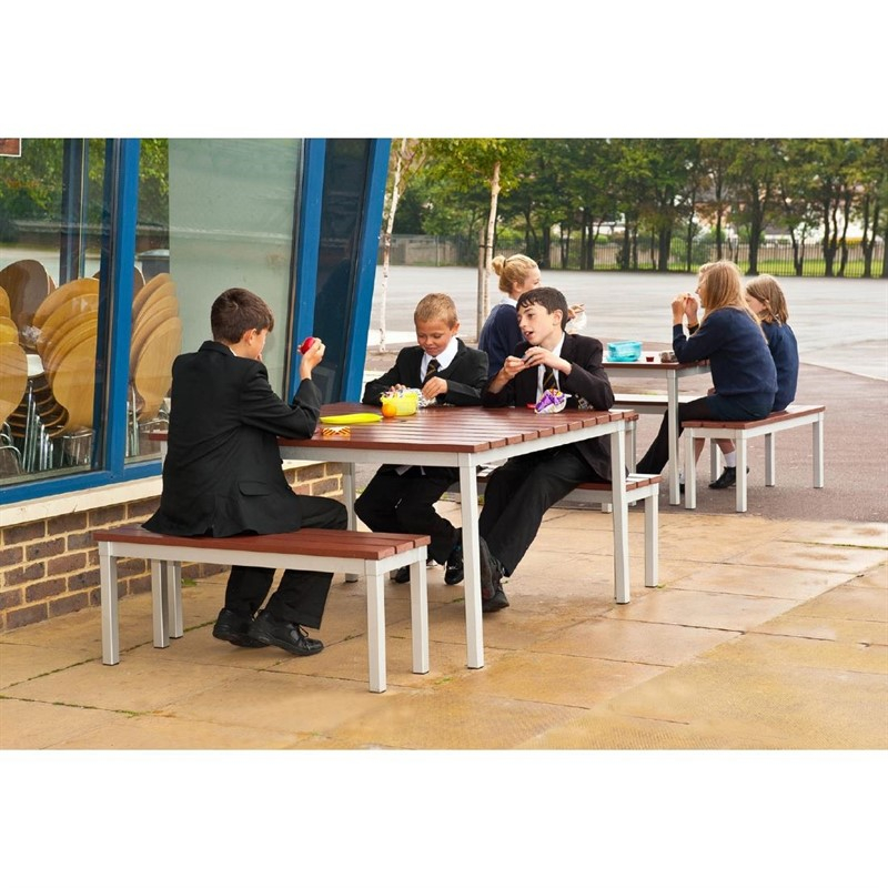 Banc ext&eacute;rieur imitation bois de noyer Enviro 1050mm