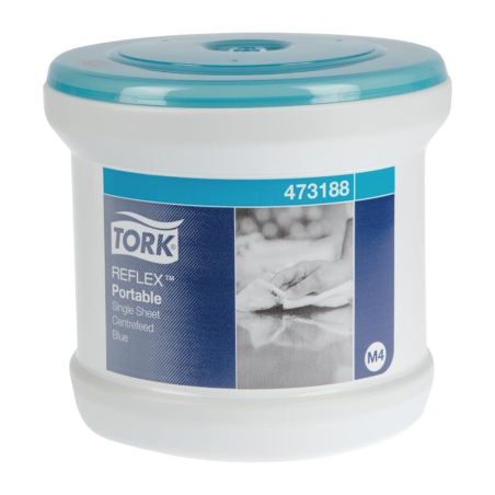 Distributeur portable avec syst&egrave;me &agrave; d&eacute;vidage central Tork Reflex