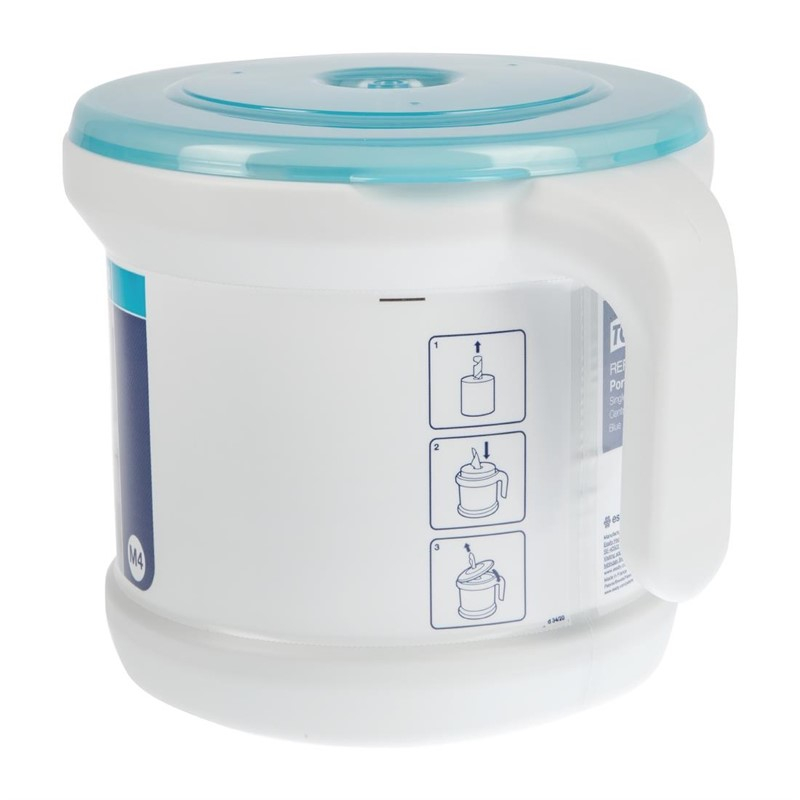 Distributeur portable avec syst&egrave;me &agrave; d&eacute;vidage central Tork Reflex