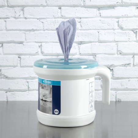 Distributeur portable avec syst&egrave;me &agrave; d&eacute;vidage central Tork Reflex