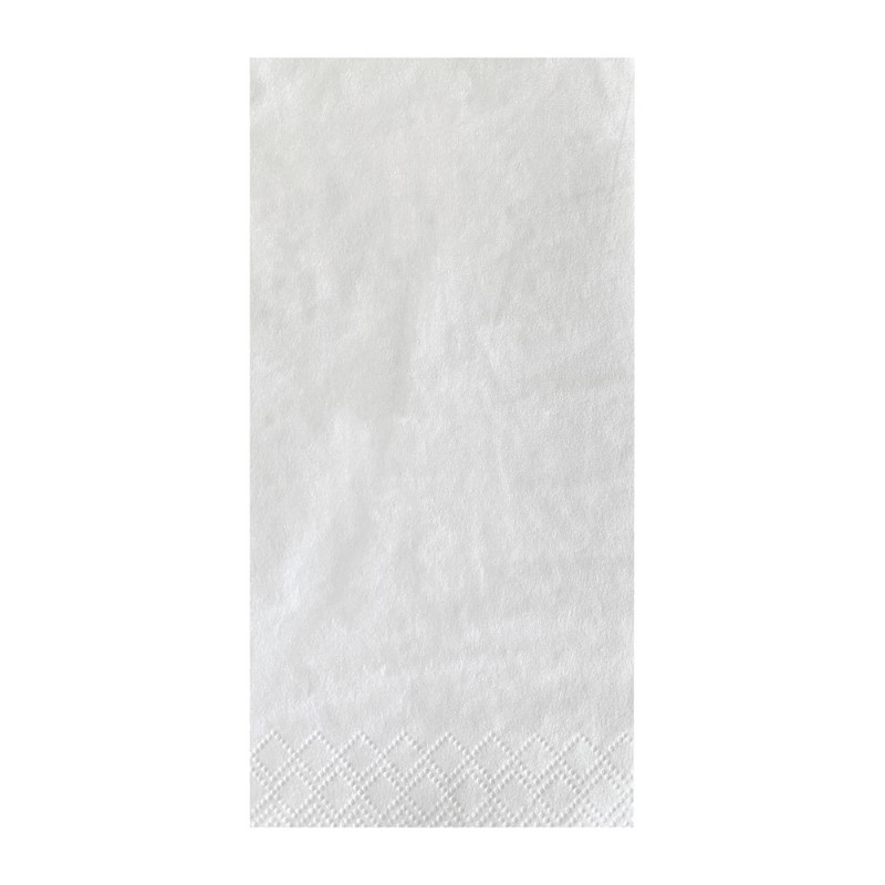 Serviettes de table blanches Fasana 400mm pliage 1/8 (lot de 1000)