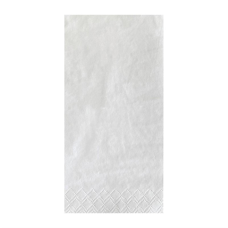 Serviettes de table blanches Fasana 400mm pliage 1/8 (lot de 1000)
