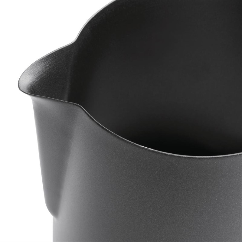 Pichet &agrave; lait antiadh&eacute;sif noir Olympia 900 ml