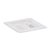 Couvercle translucide en polypropyl&egrave;ne avec poign&eacute;e pour bac GN 1/6  Cambro 