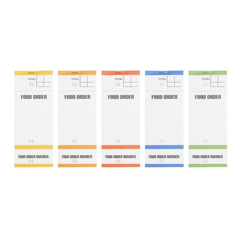 Carnets de commande feuilles simples avec num&eacute;ros d&eacute;tachables (lot de 50)