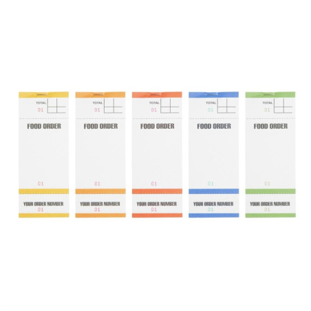Carnets de commande feuilles simples avec num&eacute;ros d&eacute;tachables (lot de 50)