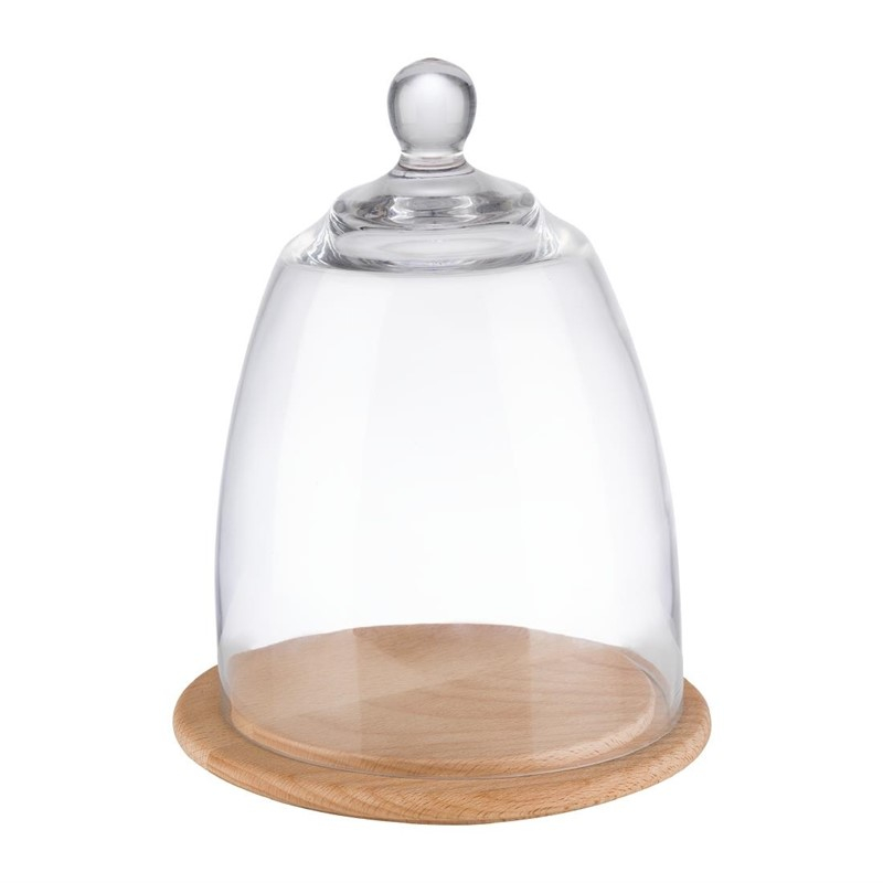 Plateau en bois avec couvercle en verre APS 185&nbsp;x&nbsp;240&nbsp;mm
