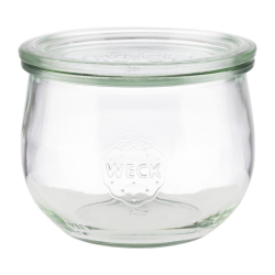 Bocaux en verre tulipe avec couvercle Weck APS 580&nbsp;ml (lot de 6)