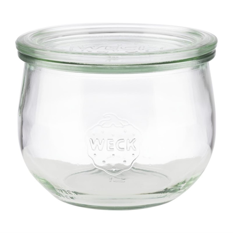 Bocaux en verre tulipe avec couvercle Weck APS 580&nbsp;ml (lot de 6)