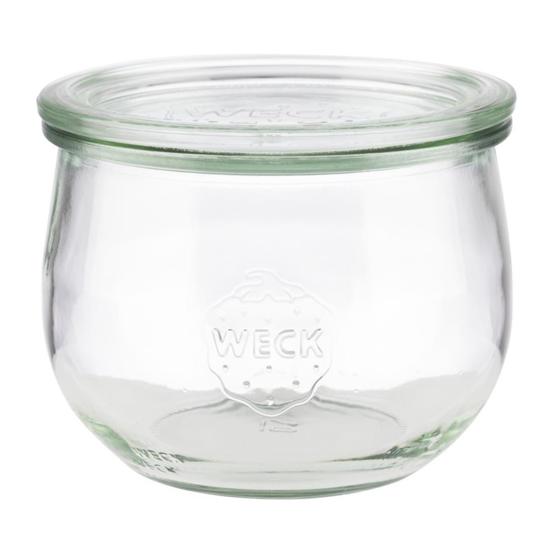 Bocaux en verre tulipe avec couvercle Weck APS 580&nbsp;ml (lot de 6)