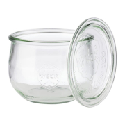 Bocaux en verre tulipe avec couvercle Weck APS 580&nbsp;ml (lot de 6)
