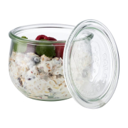 Bocaux en verre tulipe avec couvercle Weck APS 580&nbsp;ml (lot de 6)