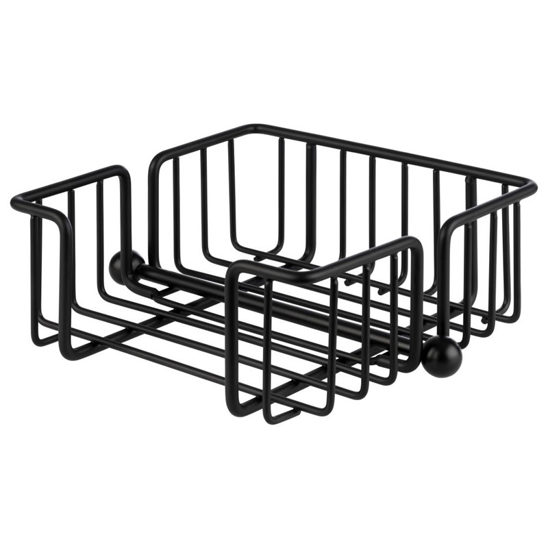 Porte-serviettes APS Urban noir 190&nbsp;x&nbsp;190&nbsp;x 75&nbsp;mm