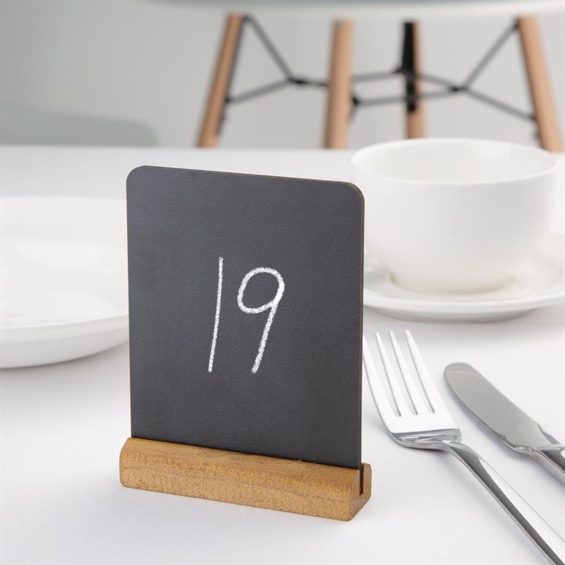 Mini ardoises de table &eacute;l&eacute;gantes Olympia 100(H) x 80(L)mm (lot de 4)