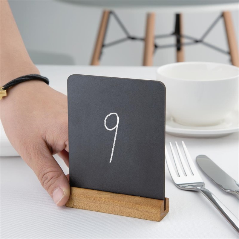 Mini ardoises de table &eacute;l&eacute;gantes Olympia 100(H) x 80(L)mm (lot de 4)