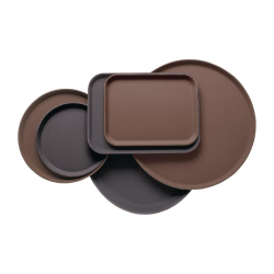 Plateau rectangulaire fibre de verre antid&eacute;rapant Camtread Cambro noir 325 x 530mm
