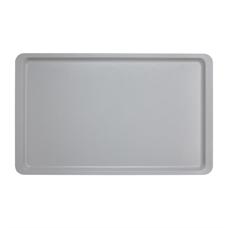 Plateau lisse en polyester Versa Cambro 530 x 325mm gris clair