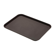 Plateau de service rectangulaire fibre de verre antid&eacute;rapant Camtread Cambro bronze 450x650mm