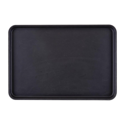 Plateau de service rectangulaire fibre de verre antid&eacute;rapant Camtread Cambro noir 450x650mm