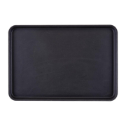 Plateau de service rectangulaire fibre de verre antid&eacute;rapant Camtread Cambro noir 450x650mm