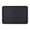Plateau de service rectangulaire fibre de verre antid&eacute;rapant Camtread Cambro noir 450x650mm