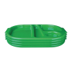 Grands plateaux repas &agrave; compartiments en polycarbonate Olympia Kristallon 375mm